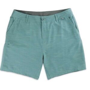AFTCO Men's 365 Hybrid Chino 7in Shorts - Jade Dust